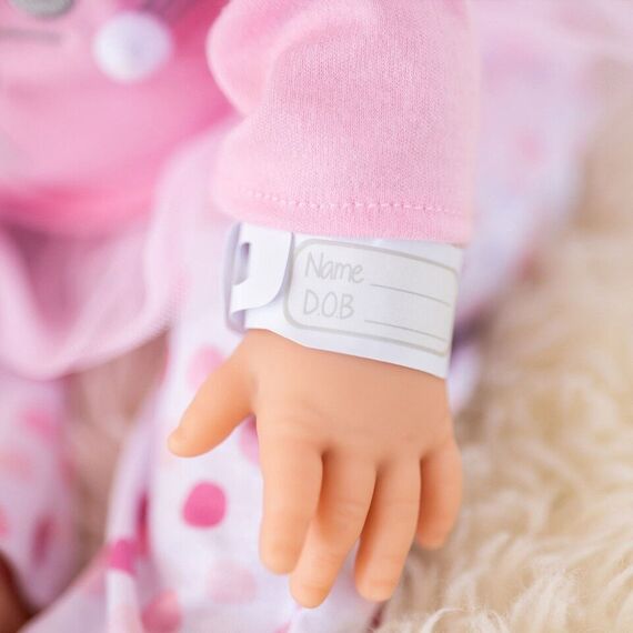 Tiny Treasures - Pink Bunny Baby Blond Hair (30542) / Toys