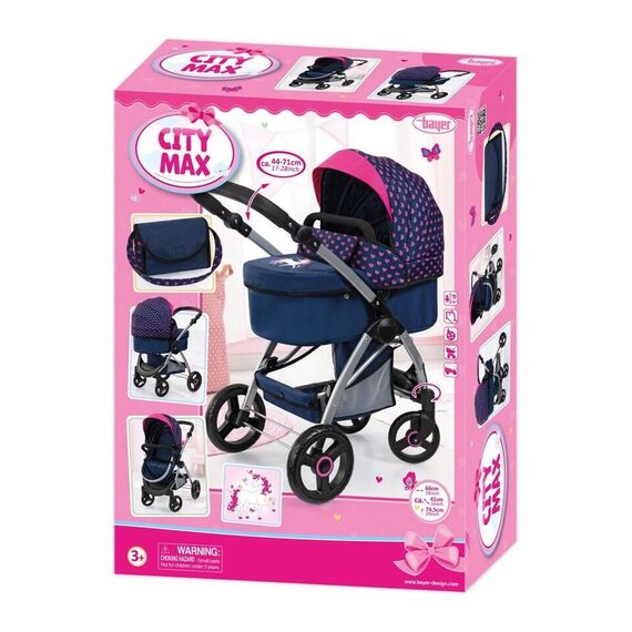 Bayer - Dolls pram City Max (17554AA) / Toys