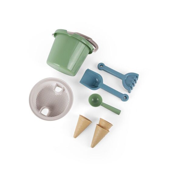 Dantoy - Bucket set w. Ice cream cones - Green (4800) / Toys