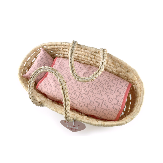 Happy Friend - Wicker Moses Basket (504318) / Toys