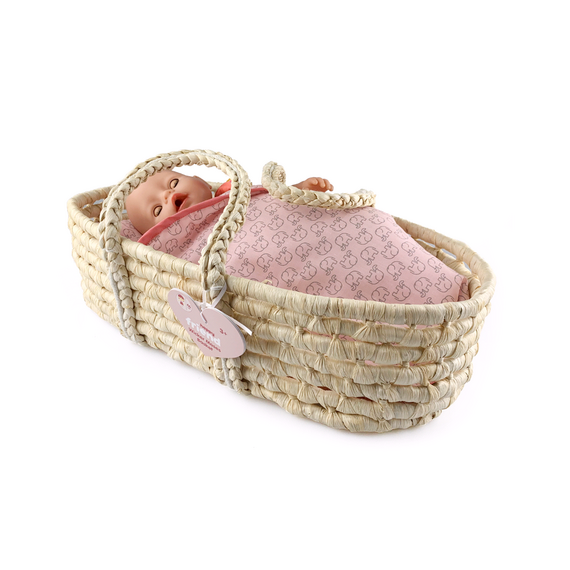 Happy Friend - Wicker Moses Basket (504318) / Toys