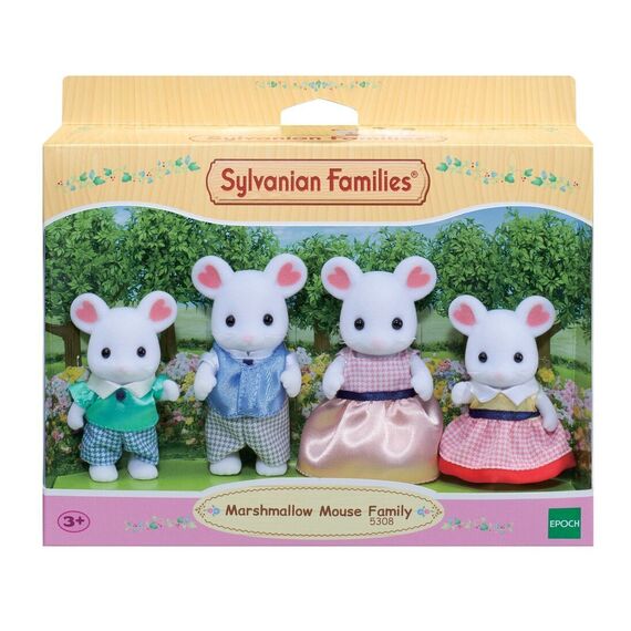 Sylvanian Families - Marshmallow Mouse Family (5308) / Toys
