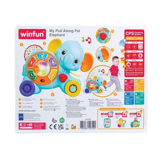 Winfun - My Pull Along Pal Elephant (230202-NL) / Toys