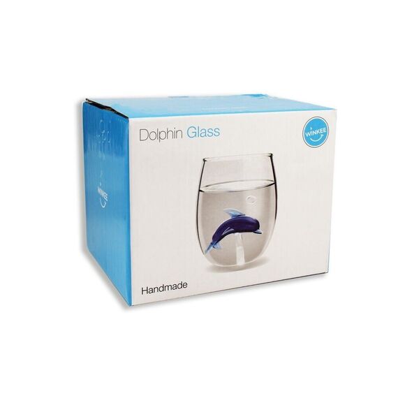 Winkee - Drinking Glasses - Handmade Dolphin / Gadgets
