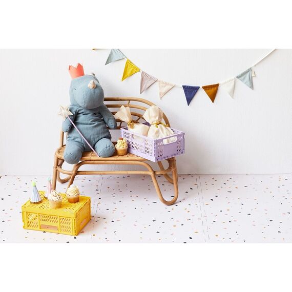 3 Sprouts - Modern Folding Crate Medium Yellow / Baby and Children