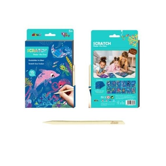Avenir - Under the Sea A5 Scratch Book - (58CH221828) / Toys