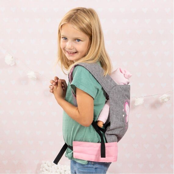 Bayer - Doll Carrier - Grey & Pink (62233AA) / Toys