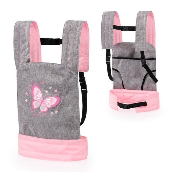 Bayer - Doll Carrier - Grey & Pink (62233AA) / Toys