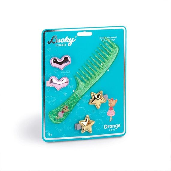 Lucky Doggy - Hair Accessories Green Brush - (OT-LDA5006) / Toys