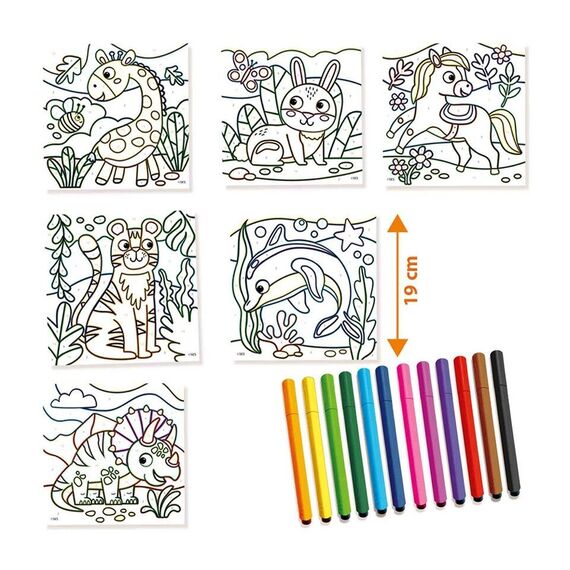 SES Creative - Colour by Numbers - Triangular Pens - (S14690) / Toys