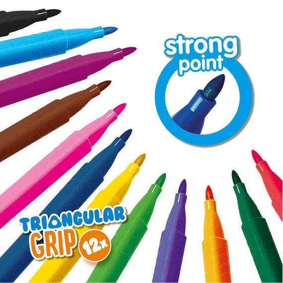 SES Creative - Colour by Numbers - Triangular Pens - (S14690) / Toys