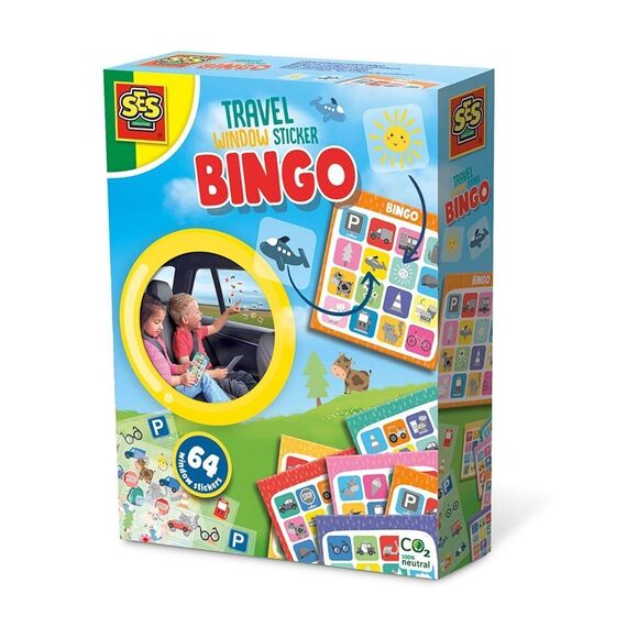 SES Creative - Game Bingo Car Window Stickers - (S02238) / Toys