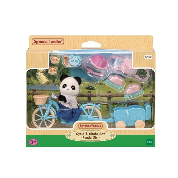 Sylvanian Families - Cycle & Skate Set - Panda Girl (5652) / Toys