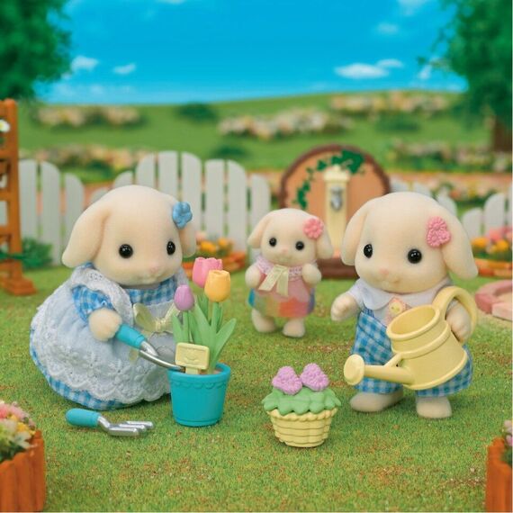 Sylvanian Families - Flower Garden Set - Flora Rabbit Brother & Sister (5736) / Toys