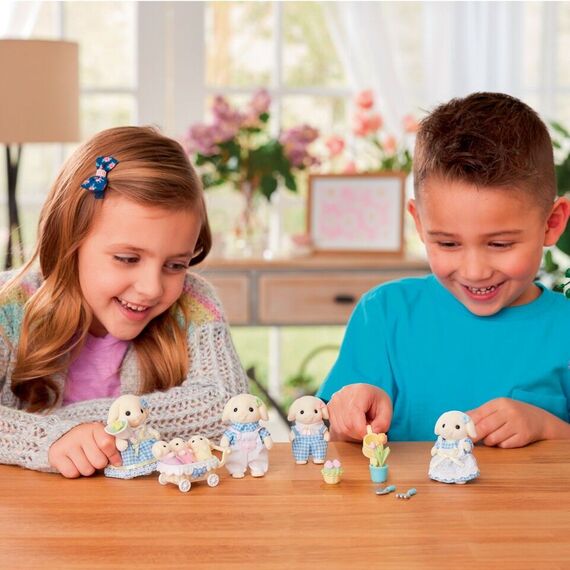 Sylvanian Families - Flower Garden Set - Flora Rabbit Brother & Sister (5736) / Toys