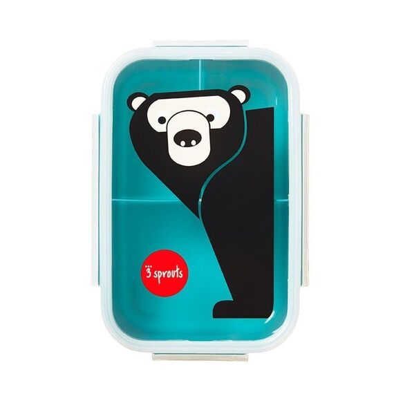 3 Sprouts - Bento Box - Teal Bear / Toys