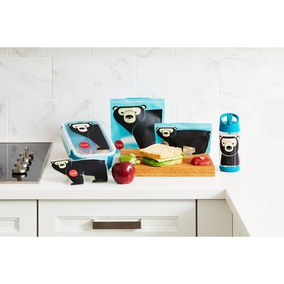 3 Sprouts - Bento Box - Teal Bear / Toys