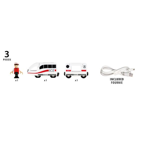 BRIO - ICE Rechargeable Train (Trains of the world) - (36088) / Toys