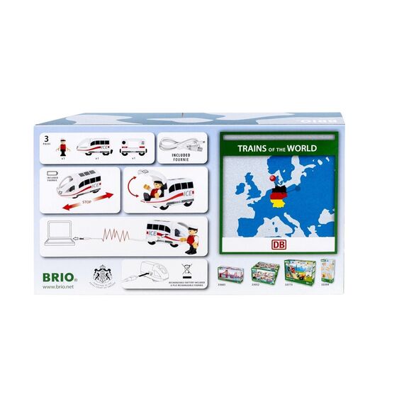 BRIO - ICE Rechargeable Train (Trains of the world) - (36088) / Toys