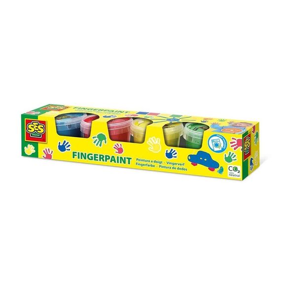 SES Creative - Fingerpaint Primary 4x110ml - (S00391) / Toys