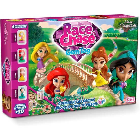 Spanish Disney Princess Race Chase board game - Board Games - Various - Techbox
