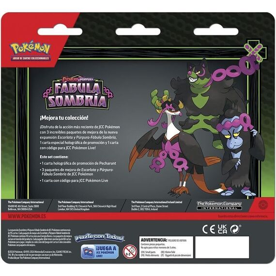 Spanish Pokemon Scarlet and Purple Shrouded Fable blister set of collectible cards |  Techbox