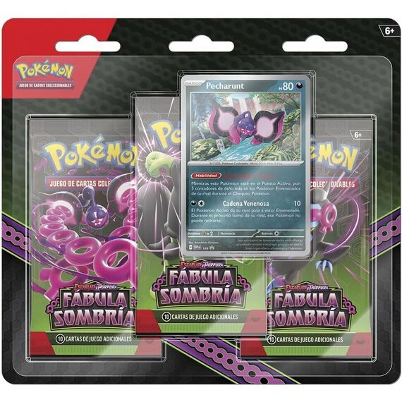 Spanish Pokemon Scarlet and Purple Shrouded Fable blister set of collectible cards |  Techbox