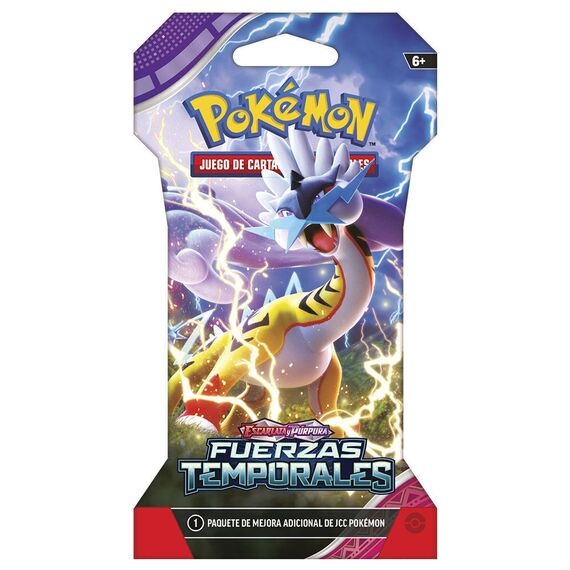 Spanish Pokemon Scarlet & Purple Temporary Forces collectible card game envelope - Trading Cards - Trading Cardsss - Techbox