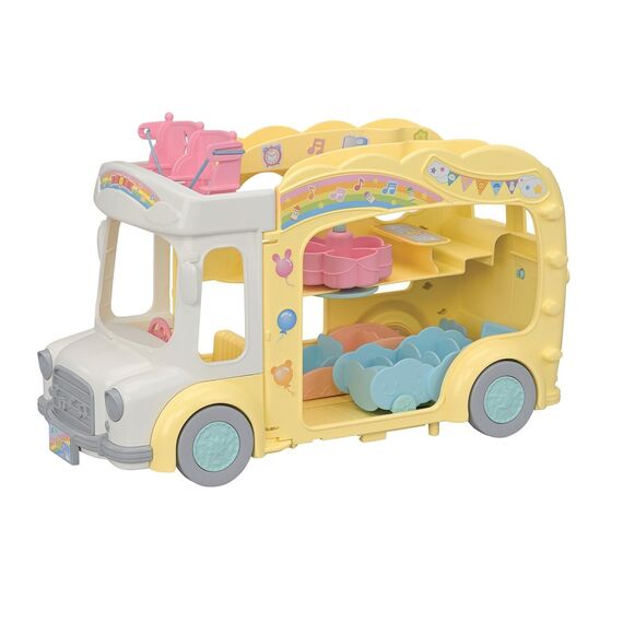 Sylvanian Families - Rainbow Fun Kindergarten Bus (5744) / Toys