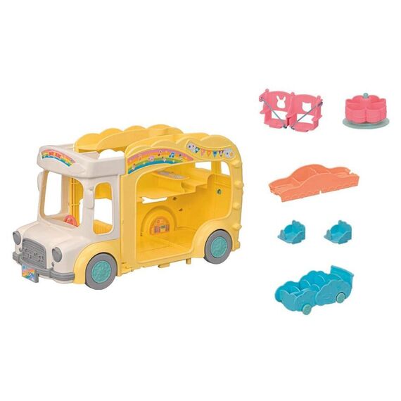 Sylvanian Families - Rainbow Fun Kindergarten Bus (5744) / Toys