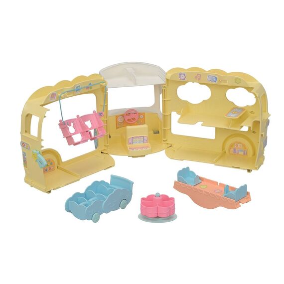 Sylvanian Families - Rainbow Fun Kindergarten Bus (5744) / Toys