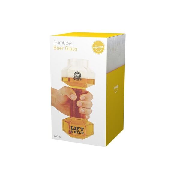 Winkee - Dumbbell Beer Glass - Glass / Gadgets