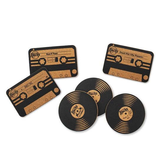 Winkee - Rocks Coaster Set of 6 - Black / Gadgets