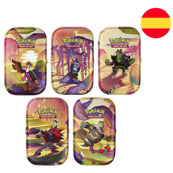 Spanish Pokemon SV6 Tin mini assorted collectibles trading card game - TCG & Stickers - Trading Cards & Accessories - Techbox