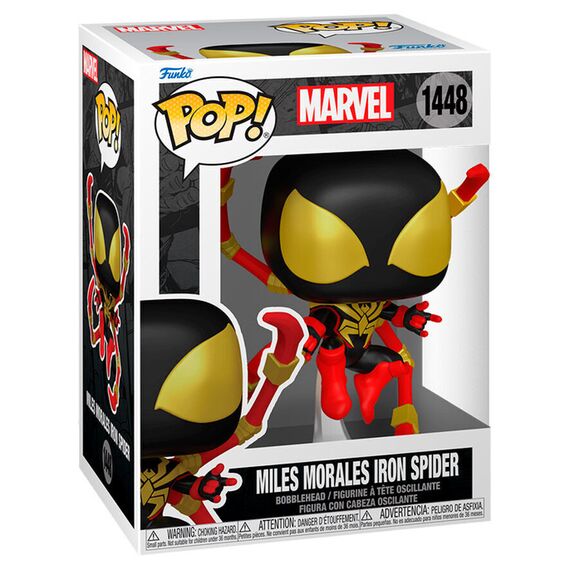 POP figure Marvel Miles Morales Iron Spider 5 + 1 Chase |  Techbox