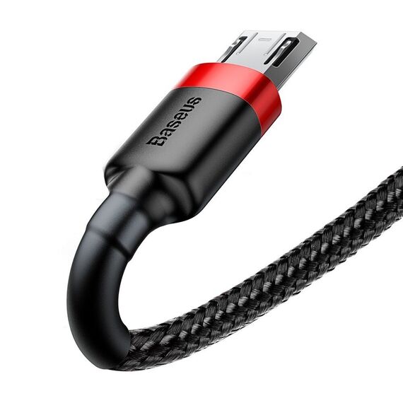 Baseus Cafule Cable durable nylon cable USB / micro USB 1.5A 2M black-red (CAMKLF-C91) - Cables & Adapters - Cables & Accessories - Techbox