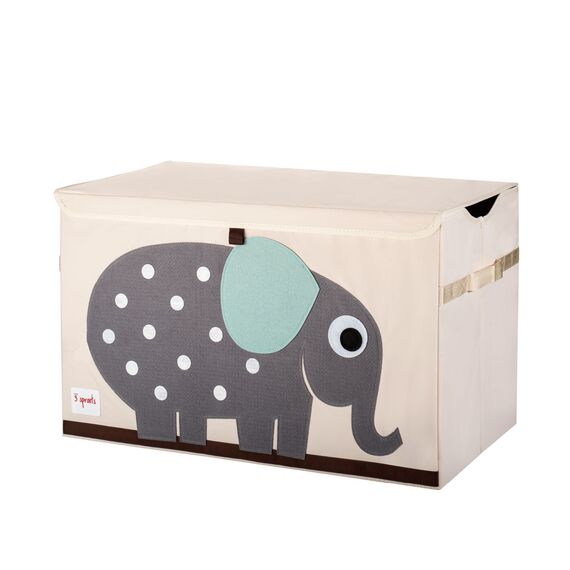 3 Sprouts - Toy Chest - Gray Elephant / Baby and Children