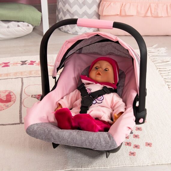 Bayer - Deluxe Car Seat with Cannopy - Grey (67933AA) / Toys