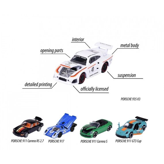 Majorette - Porsche Motorsport 5 pieces Giftpack (212053172Y06) / Toys