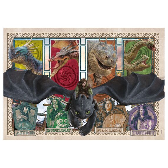 How To Train Your Dragon puzzle 300pcs - Puzzles - Gifts - Techbox