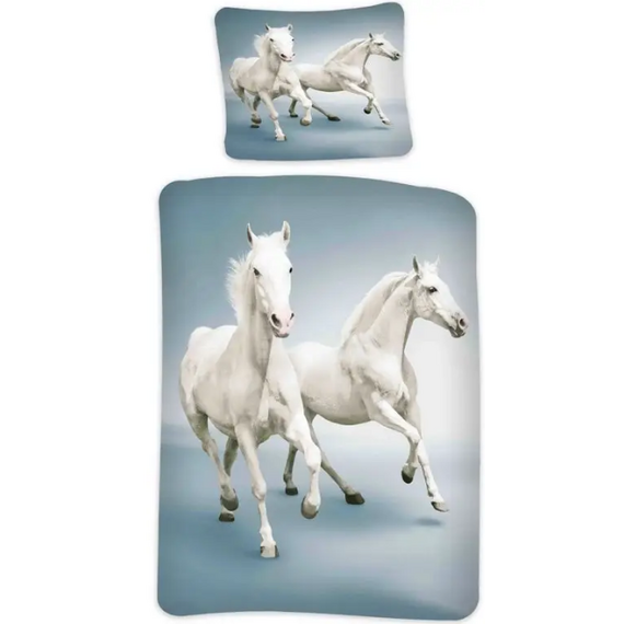 Bed Linen - Adult Size 140 x 200 cm - White Horse (1000517) / Baby and Children |  Techbox
