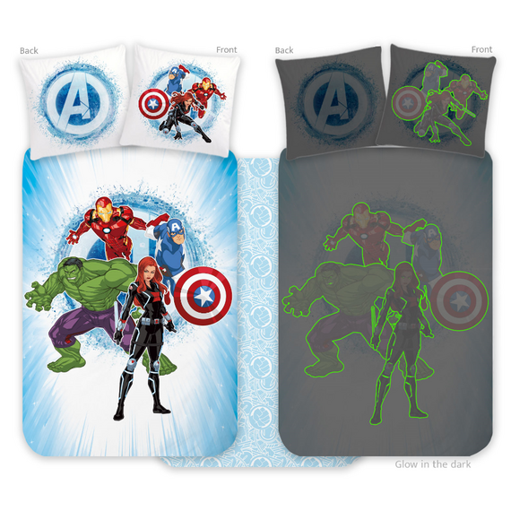 Bed Linen - Junior Size 100 x 140 cm - Avengers 91 Glow (1029345) / Baby and Children |  Techbox