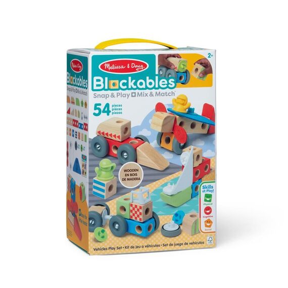 Melissa & Doug - Blockables Building Set Vehicles (806013) / Toys