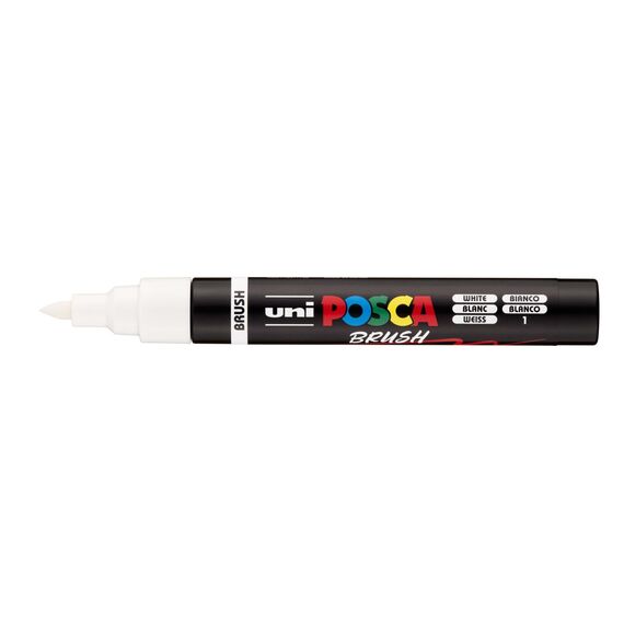 Posca - Brush PC-5BR - Hvid (401506-52) / Toys