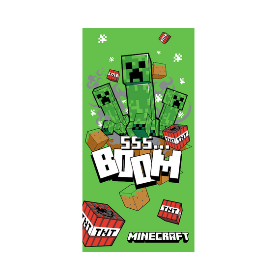 Towel - 70 x 140 cm - Minecraft Boom (1029328) / Baby and Children