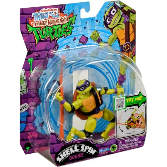 Turtles Mutant Mayhem - Basic Figures 12cm - Shell Spin Donnie / Toys