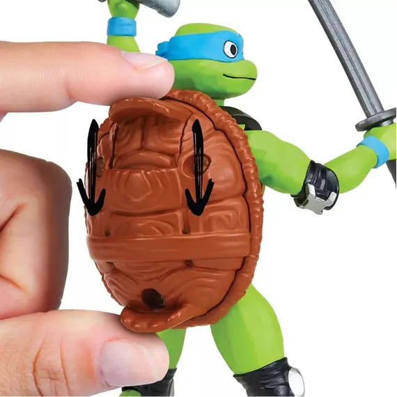 Turtles Mutant Mayhem - Basic Figures 12cm - Shell Spin  Leo / Toys