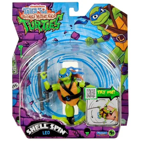 Turtles Mutant Mayhem - Basic Figures 12cm - Shell Spin  Leo / Toys