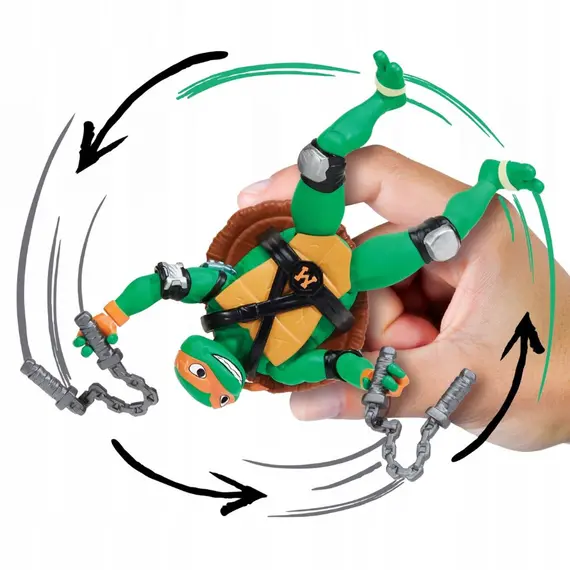 Turtles Mutant Mayhem - Basic Figures 12cm - Shell Spin Mikey / Toys