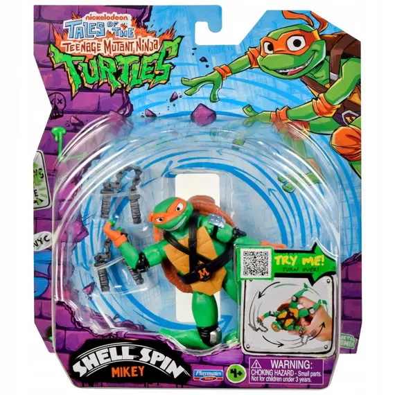 Turtles Mutant Mayhem - Basic Figures 12cm - Shell Spin Mikey / Toys
